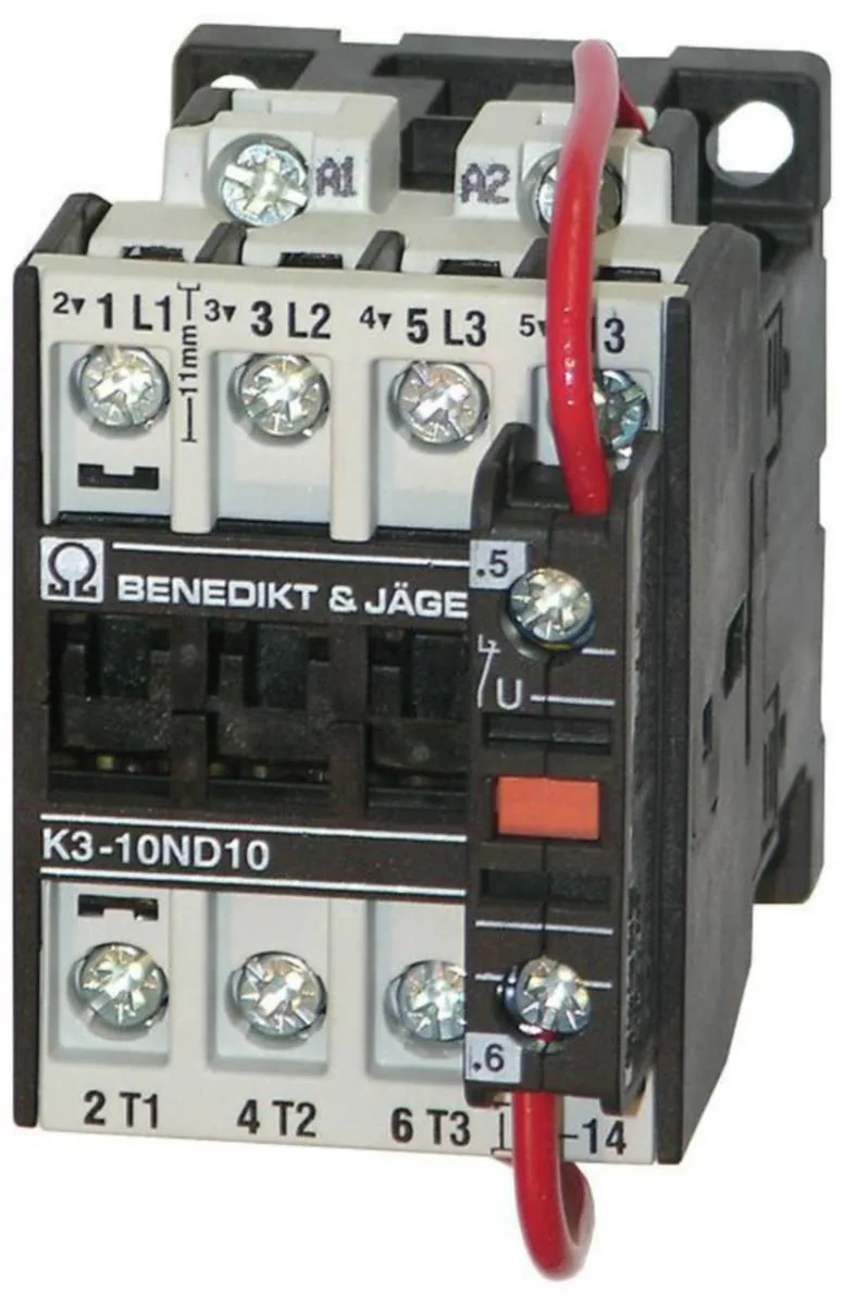 Apukontaktori Benedikt & Jäger K3-07ND22 2S+2A 12A 230V