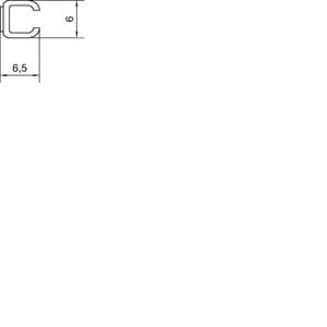 Asennuskanava Hager Mini-Snap - ASENNUSKANAVA MINI-SNAP M1647 PVC 6.5X6X2000 TAR LVA
