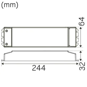 LED-liitäntälaite Hide-a-lite - ELEKTRONINEN LIITÄNTÄLAITE IP20 24V 75W DIM/PUSH/DA2
