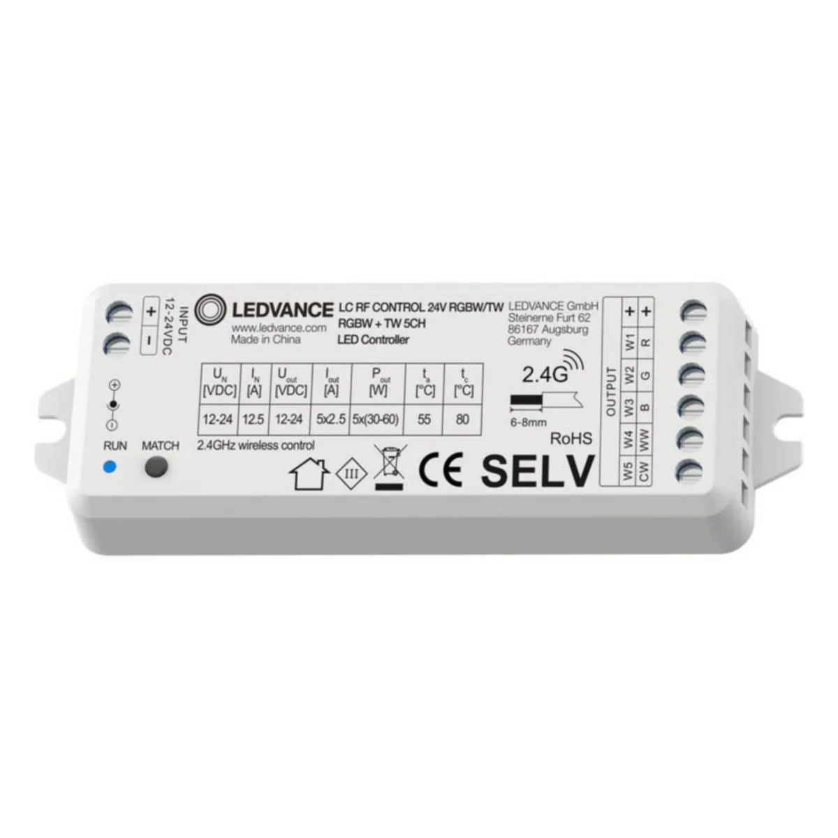 Ohjauskomponentti Ledvance - OHJAUSKOMPONENTTI LEDVANCE LC RF CONTROL 24V RGBW/TW