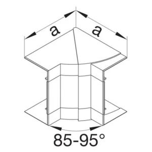 Sisäkulma Hager tehalit.BRP - SISÄKULMA TEHALIT.BRP BRP651004 HF BRP65X100 LVA