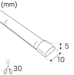 Valoprofiili/-nauha Hide-a-lite LEDstrip RX IP67 - VALOPROFIILI/NAUHA LEDSTRIP RX STRIPE 24V LINE IP67 MID 3K 5M