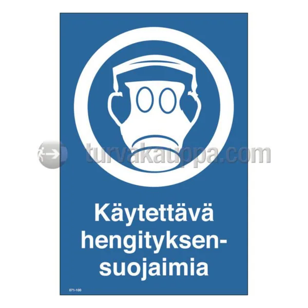 Merkintäkilpi SWM yleiset muovia KÄYTET.HENGIT.SUOJ. 200x300 MU