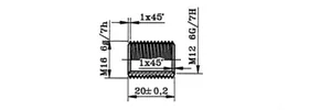 Pallotappiadapteri Ouneva - ADAPTERI OUNEVA M16/M12 SISÄKIERRE FE/ZN