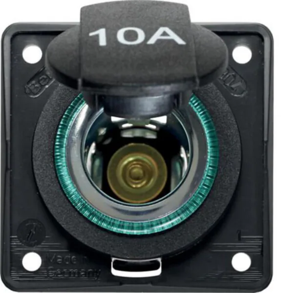 Pistorasia Hager Integro Flow 1AP/10A/12V w. lid UKJ ANT