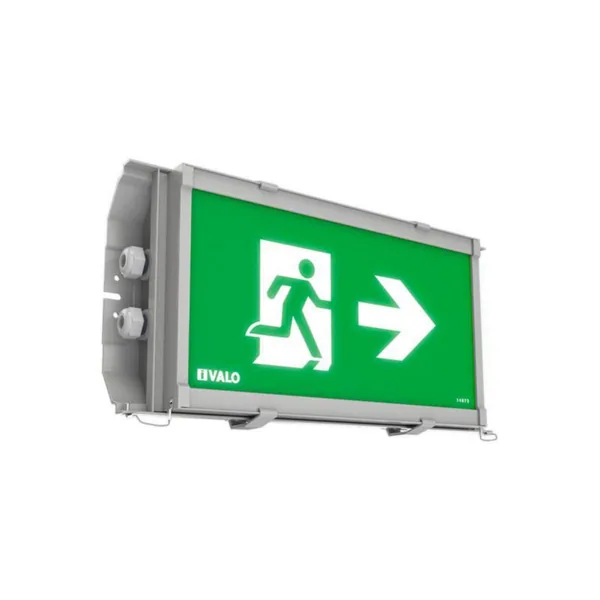 Teollisuusvalaisin suljettu I-Valo Led Exit Pro TEOLLISUUSVAL SULJ EXITPRO IP65 3W 865 GL+PMMAO AKKU OIK