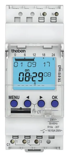 Kellokytkin digitaalinen Theben TR610 Top3