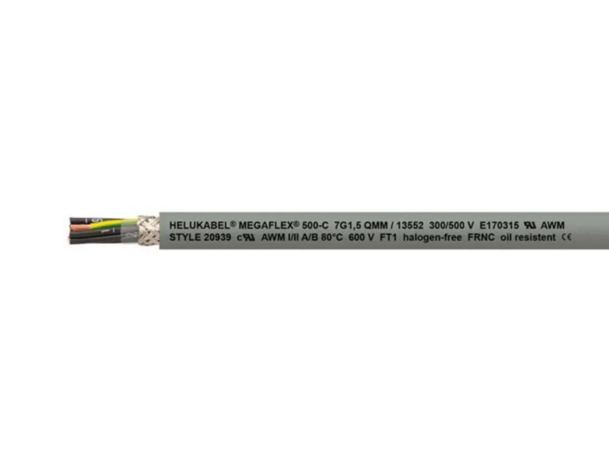 Ohjauskaapeli Helukabel Megaflex® 500-C - OHJAUSKAAPELI HELUKABEL MEGAFLEX 500-C UL/CSA 4G1,5