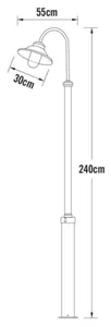 Pihapiirivalaisin Konstsmide Vega - PIHAPIIRIVALAISIN KONSTSMIDE VEGA 560-750 IP23 E27 MU