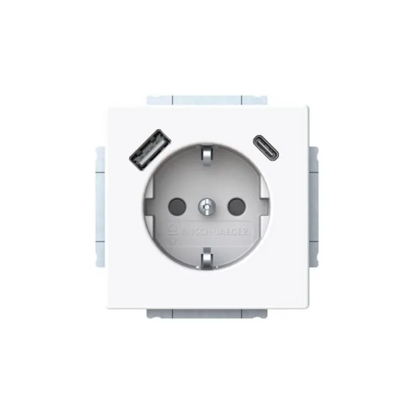 Pistorasia + USB ABB Impressivo maadoitettu 1-osainen 1S/16A/IP21 UKJ 0X A+C VAL