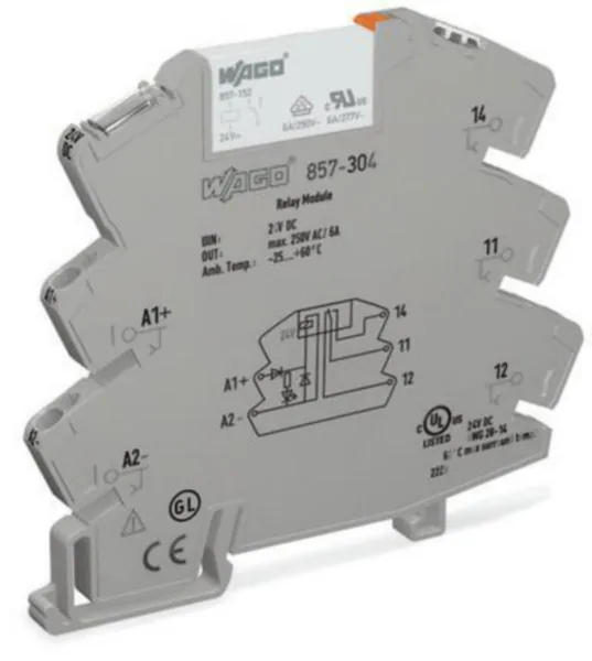 Rele Wago 857-sarja RELEMODUULIT DC 60V