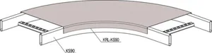 Kaapelitien kansi Meka KRL-KS kulmakappale - KAAPELITIEN KANSI TIKASH. MEKA KRL-KS90-200 R=600 PG
