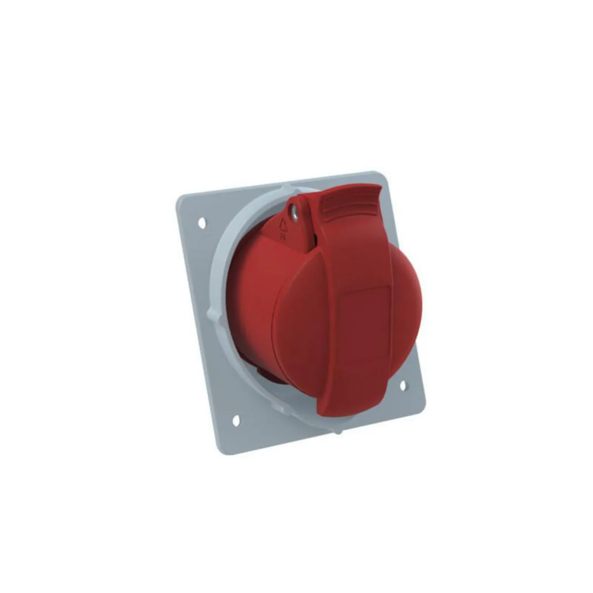 Kojepistorasia Amphenol Easy & Safe 6H, 16A, IP44, 3P+E – punainen