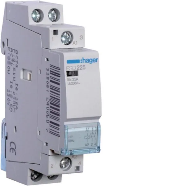 Kontaktori Hager ESD225 2s 25A k.24VAC