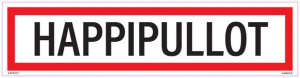 Merkintätarra Malkit Paloala HAPPIPULLOT 400X100