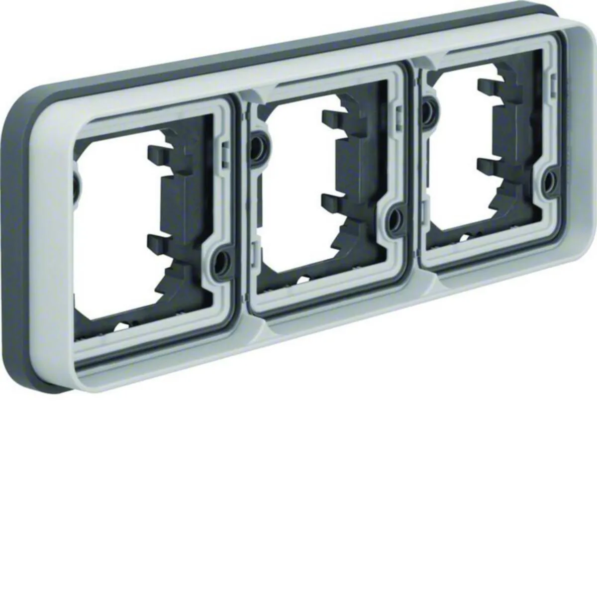 Pintakehys Hager W.1 3-f. flushm. horiz gray