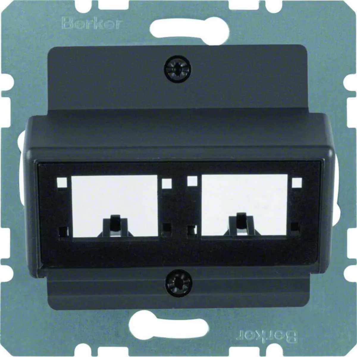 Telerasia Hager S.1 2XRJ45 R&M ER.MOD. ANT – antrasiitti