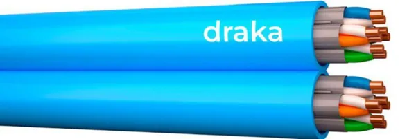 Tietoverkkokaapeli-CAT6A Draka Afumex U/FTP DCA AFUME UC500 S23 C6A 2X4P