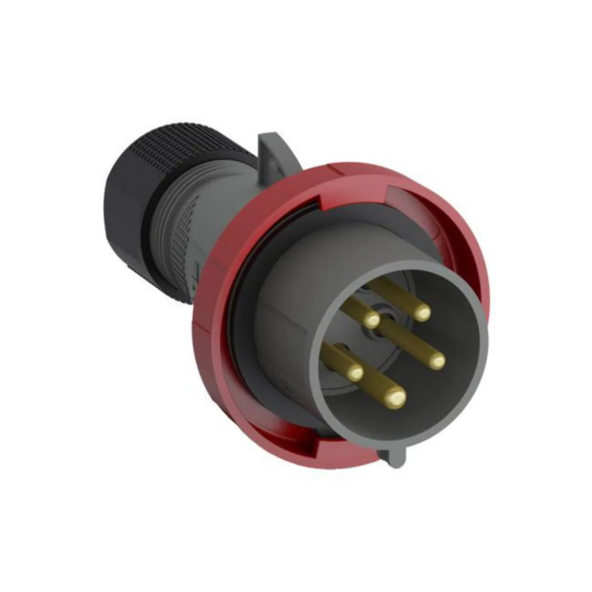 Voimapistotulppa Amphenol Easy & Safe IP67 5-NAP 32A 6H 3P+N+E – punainen