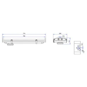 Laajasäteilijä I-Valo 6721 ja 6741 LED - LAAJASÄTEILIJÄ I-VALO 6721 6741.005.V3LM11 IP64 LED-77W