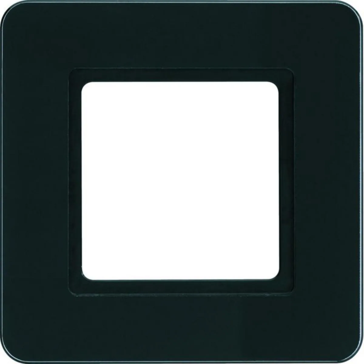Peitelevy Hager Q.7 1f. f. LED light mod. gl. blck – musta