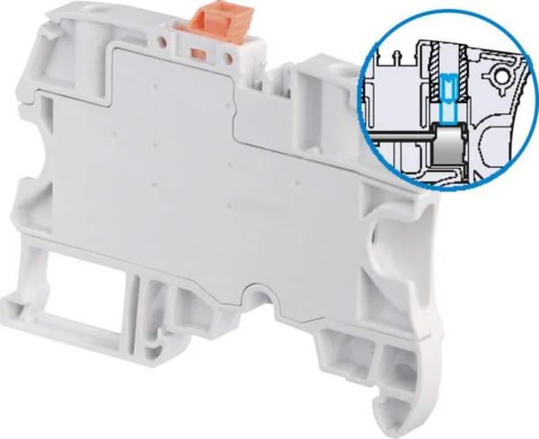 Riviliitin TE / ABB Entrelec -liittimet SININEN, LEV:6MM, JOHTO:4MM2