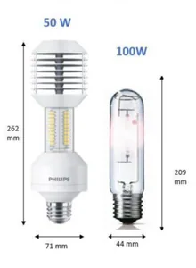 Ympärisäteilevä lamppu Philips MAS LED SON-T - YMPÄRISÄTEILEVÄ LAMPPU MAS LED E40 727 8100LM 100=50W EM/230V