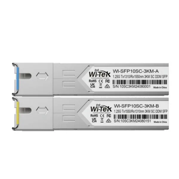 ETHERNET KYTKINTARVIKE WI-TEK SFP TX/RX 3KM SCUPC SINGLE SM