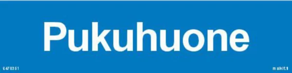 Merkintätarra Malkit Kiinteistö PUKUHUONE 200X50