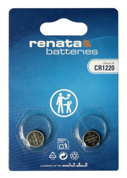 Paristo nappi lithium Renata CR1220/BP2 3V/38MAH BLISTER