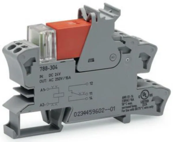 Relemoduuli Wago 1NO/1NC (1 x 16 A) 788-sarja 788-303 RELEMODULI 12V DC1 CO