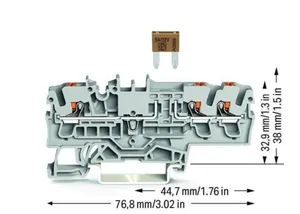 Sulakeliitin Wago Topjob S - SULAKELIITIN TOPJOB S 3-NAP, "MINI" AUTOSULAKE