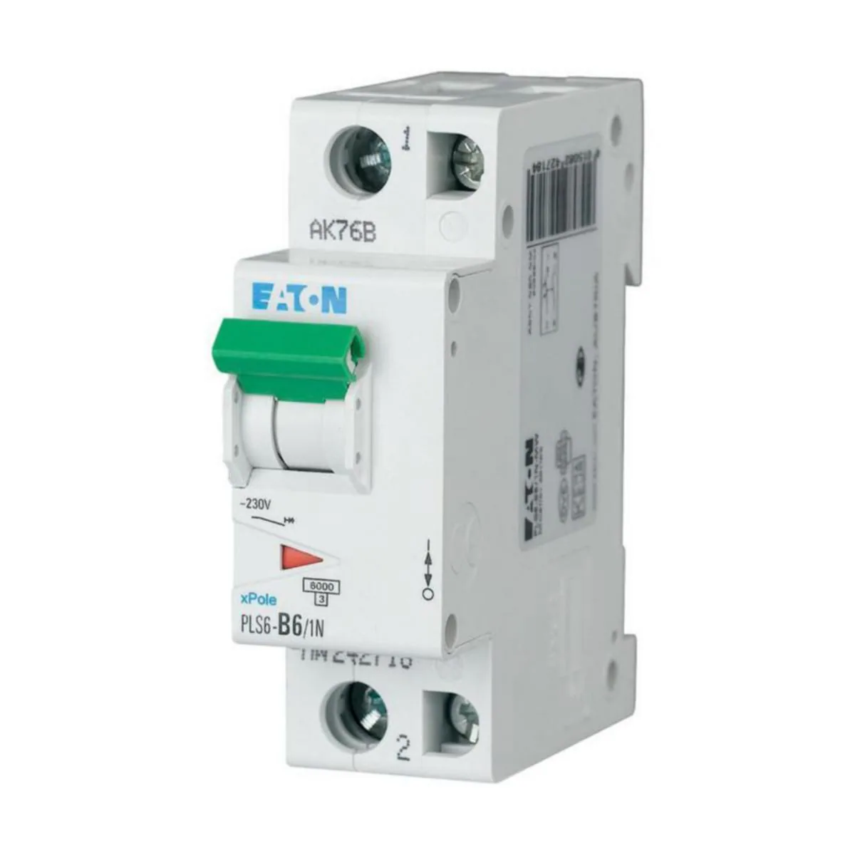 Johdonsuojakatkaisija Eaton Xpole PLS6-B6/1N-MW