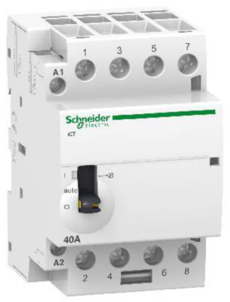 Moduulikontaktori Schneider Electric Acti 9 iCT 1-A-0 40A 4S 230VAC