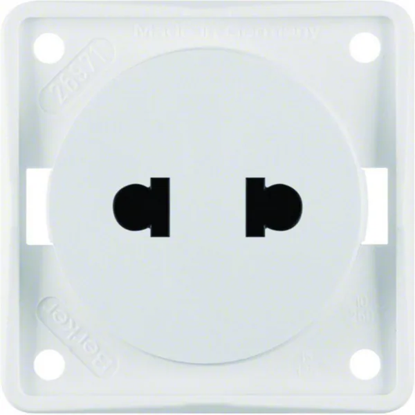 Pistorasia Hager Integro Flow 2N/10A/250VAC EURO-US UR VAL