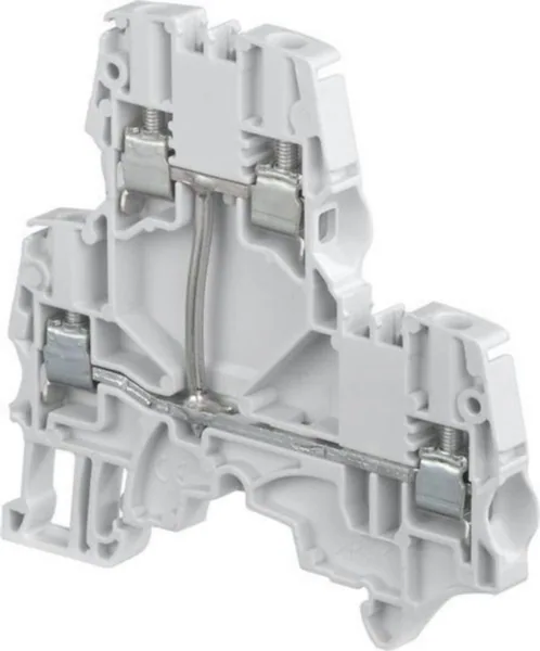 Riviliitin kaksikerros TE / ABB Entrelec -liittimet HARMAA, LEV:5,2MM, JOHTO:4MM2