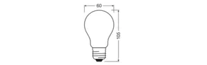 Vakiolamppu Ledvance Super-Efficient - VAKIOLAMPPU SUPER-EFFICIENT CLA 5W/827 1055LM E27 FR ELA