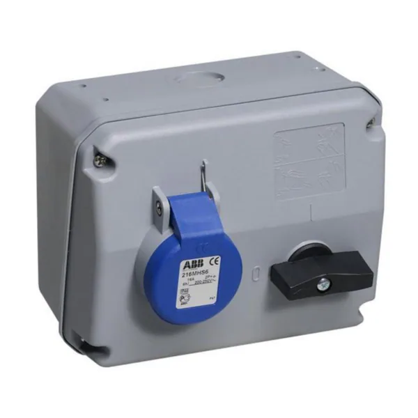 Voimapistorasia Amphenol Critical & Safe 3-NAP 16A 6H IP44 2P+E KYTK