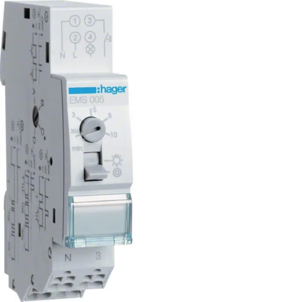 Ajastin Hager EMS005 30S-10MIN/1H KV 16A JL