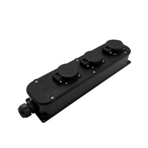 Jatkopistorasia Norwesco Power Solid IP54 - JATKOPISTORASIA NORWESCO 3S/16A/250V/IP54 TPE MU LÄPPÄ