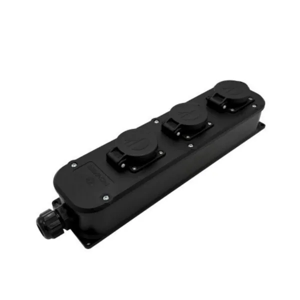 Jatkopistorasia Norwesco Power Solid IP54 3S/16A/250V/IP54 TPE MU LÄPPÄ
