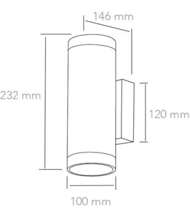 Kohdevalaisin Kamic Funkis ProLED - KOHDEVALAISIN FUNKIS PROLED FUNKIS PROLED II 2X9W HOPEA
