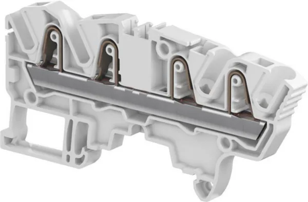 Läpivientiliitin TE / ABB Entrelec -liittimet HARMAA, LEV:6MM, JOHTO:4MM2