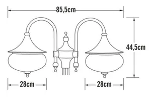 Pihapiirivalaisin Konstsmide Libra - PIHAPIIRIVALAISIN KONSTSMIDE LIBRA 620-250 IP23 E27 VA
