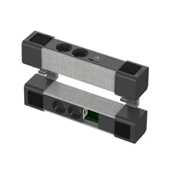 Pöytäyksikkö 4xSchuko+USB A/C Schneider Electric Unica System+