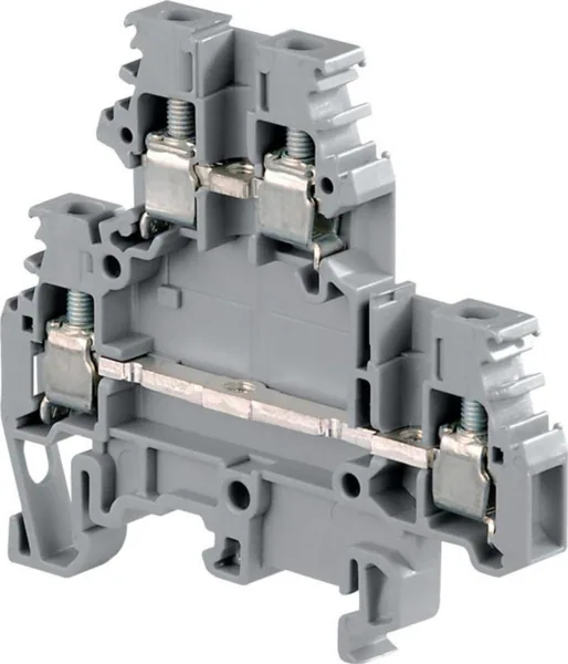 Riviliitin kaksikerros TE / ABB Entrelec -liittimet 5MM, JOHTO:2,5MM2, 1+1 LÄPISYÖ