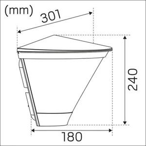 Seinävalaisin ulko Hide-a-lite Pave Wall - SEINÄVALAISIN ULKO PAVE WALL IP65 1940LM 18W 830/840 GR