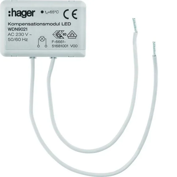 Asennustarvike Hager S.1 WDN9021 LED-KUORM. KOMPENS