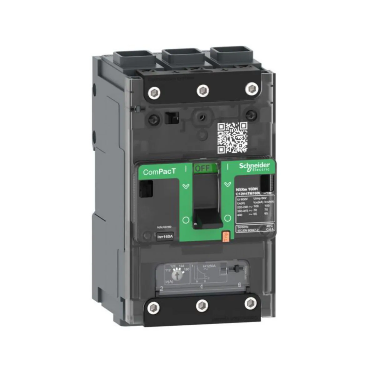 Kompaktikatkaisija Schneider Electric ComPactT 3P 25kA NSXM B 50A EVERLINK
