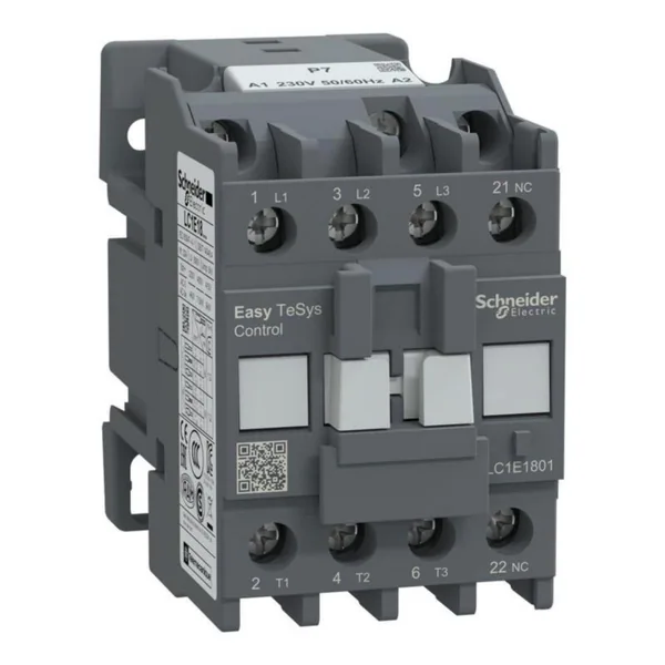 Kontaktori Schneider Electric Easy TeSys LC1E,3P(3NO),440V,18A,230V AC